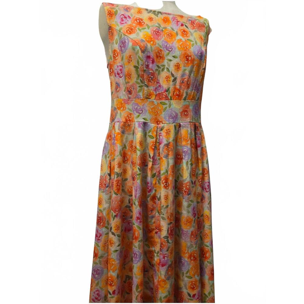 NEW MISS LULO women's retro dress in posey floral